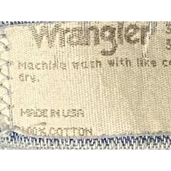 Wrangler Men’s Vintage Straight Leg Jeans 32x34 Light Blue - Picture 13 of 15